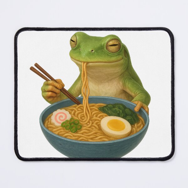 Item preview, Tree Frog Eating Ramen designed and sold by thehaywirehoney.