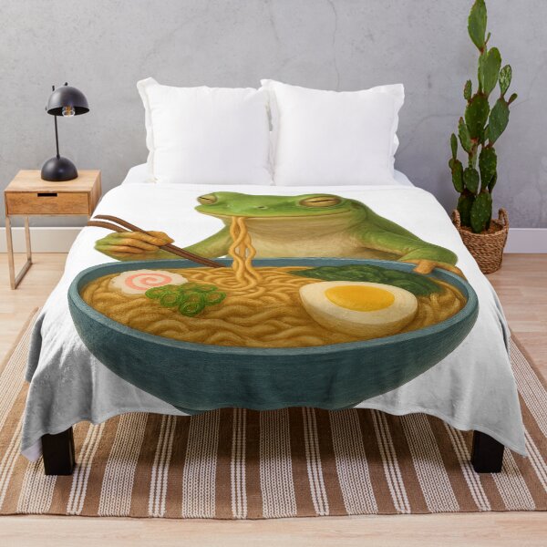 Item preview, Tree Frog Eating Ramen designed and sold by thehaywirehoney.