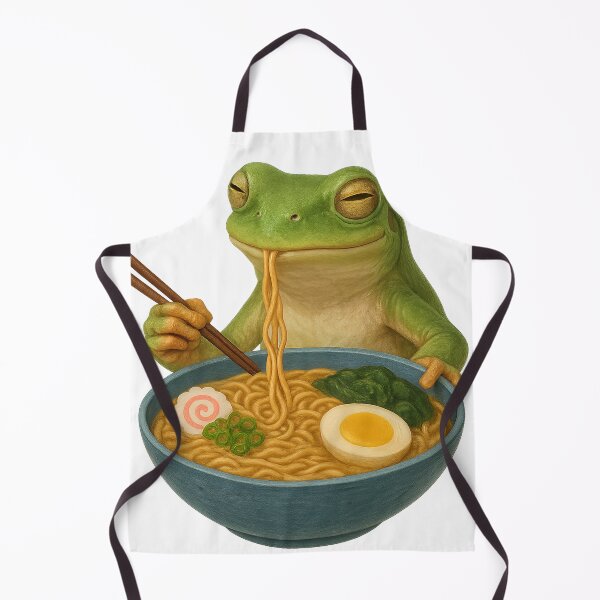 Item preview, Tree Frog Eating Ramen designed and sold by thehaywirehoney.