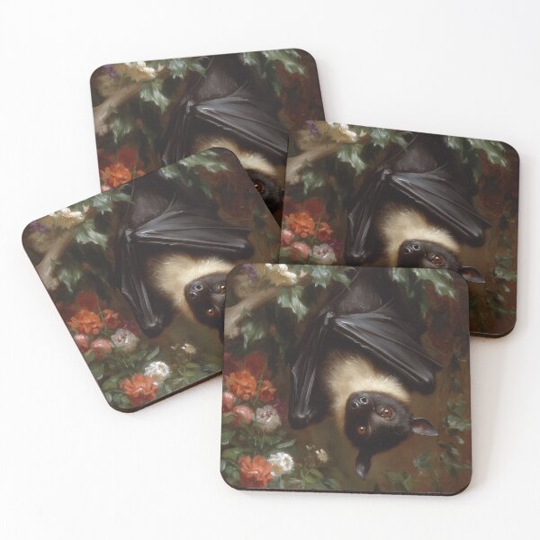 Item preview, Flying Fox Bat - Gothic Nocturnal Creature Flowers designed and sold by trajeado14.