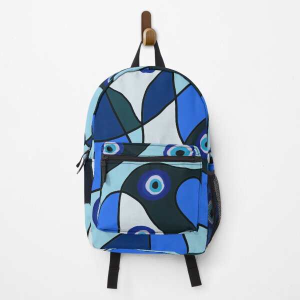 Item preview, Modern Evil Eye Pattern- Abstract Blue Mosaic  designed and sold by Shabi4Arts.