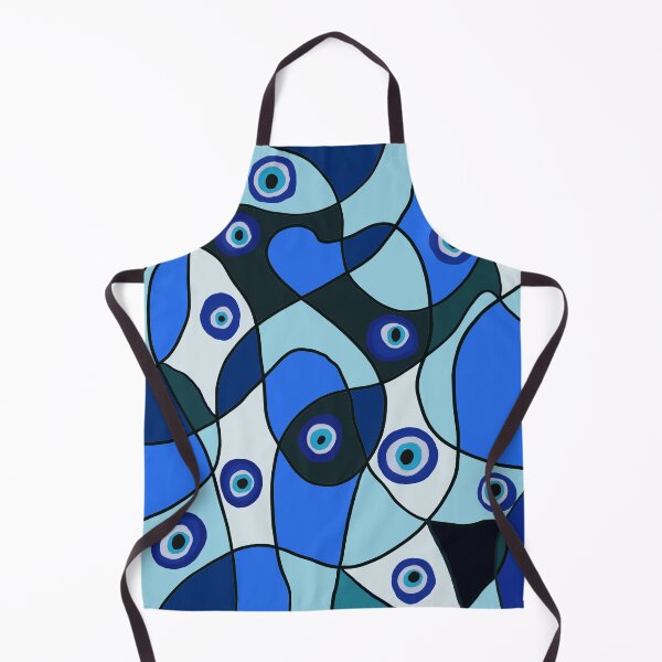 Item preview, Modern Evil Eye Pattern- Abstract Blue Mosaic designed and sold by Shabi4Arts.