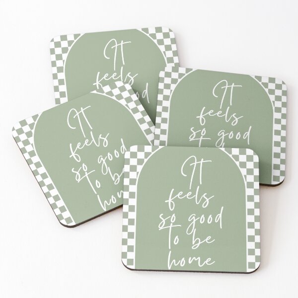 Item preview, It feels so good to be home in sage green designed and sold by Dondonmart.