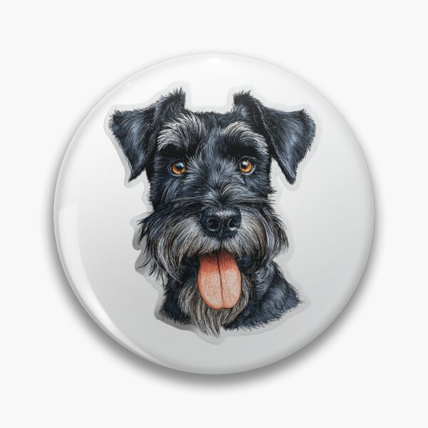 Item preview, Cute Miniature Schnauzer Sticker Design designed and sold by CreatureCast.