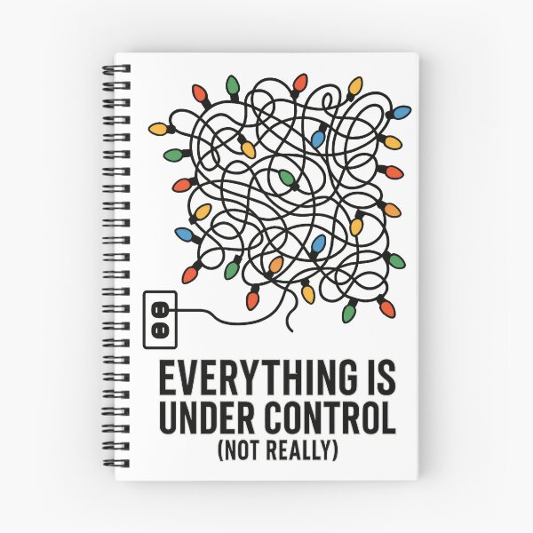 Item preview, Everything is Under Control (Not Really) | Christmas Chaotic Holiday Lights | Funny Festive Chaos Design designed and sold by PaintedPixels01.