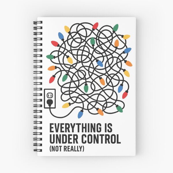 Item preview, Everything is Under Control (Not Really) | Christmas Chaotic Holiday Lights | Funny Festive Chaos Design designed and sold by PaintedPixels01.
