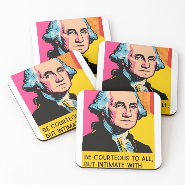 Item preview, Be Courteous to All – George Washington Pop Art Quote Design designed and sold by Zippitydodads.
