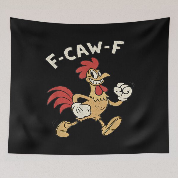 Item preview, F-Caw-F Retro 1930'S Cartoon Style Chicken Funny Vintage designed and sold by merlinnears.