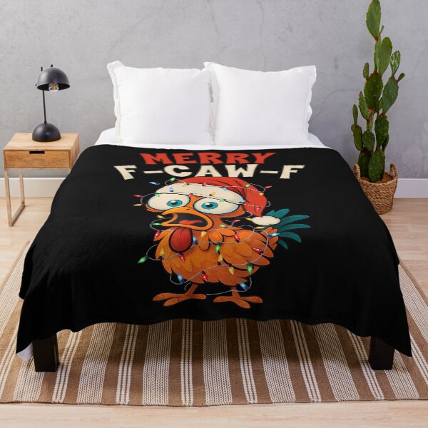 Item preview, Merry F-Caw-F Chicken Rooster Meme Christmas Pajamas Holiday designed and sold by merlinnears.