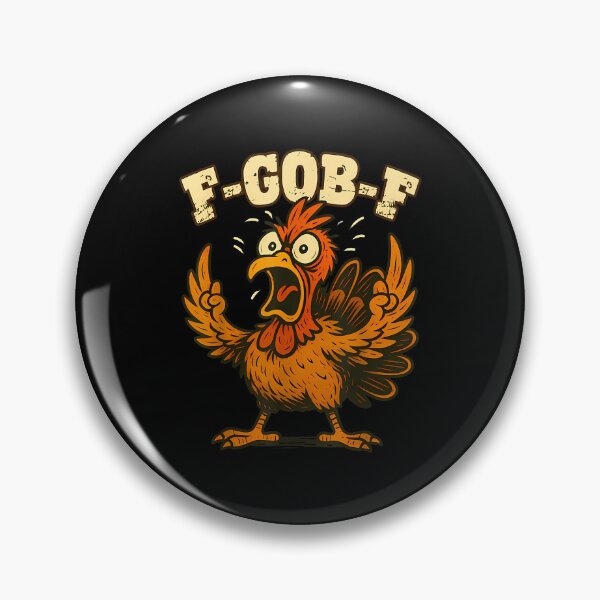 Item preview, Funny Chicken Screaming F-Gob-F Retro Men Women Kids Graphic designed and sold by merlinnears.