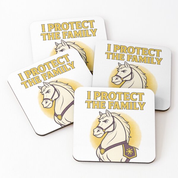Item preview, I Protect the Family – Heroic Horse Inspired by Tangled’s Maximus designed and sold by Zippitydodads.