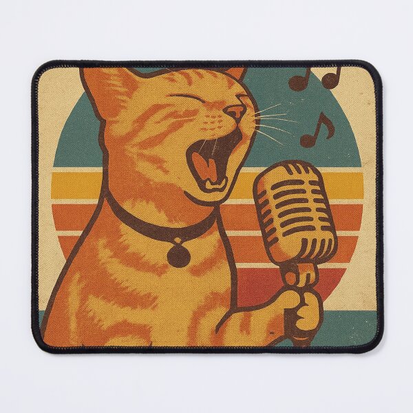 Item preview, Cat Singing Meme The Kiffness Retro Singing Vintage designed and sold by Bongocomic.