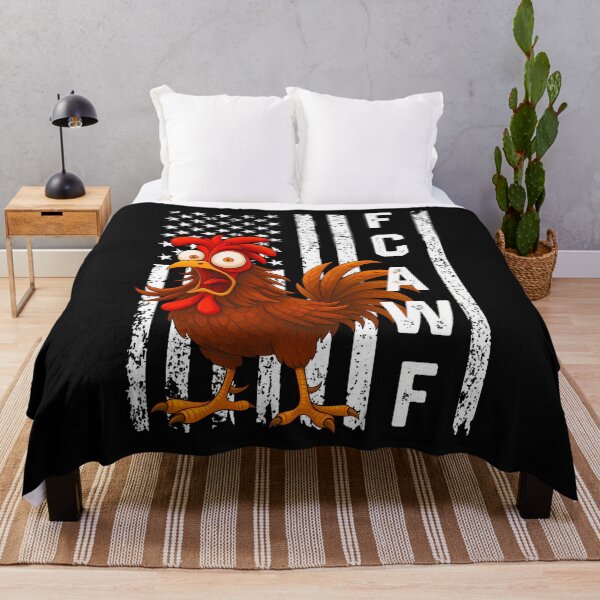 Item preview, Funny F-Caw-F Rooster With Usa Flag Fcawf Crazy Chicken designed and sold by merlinnears.