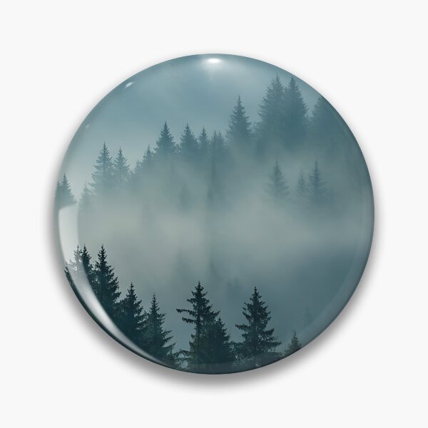 Item preview, foggy forest art misty forest art designed and sold by vogelnerves.