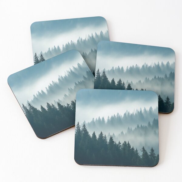 Item preview, foggy forest art misty forest art designed and sold by vogelnerves.