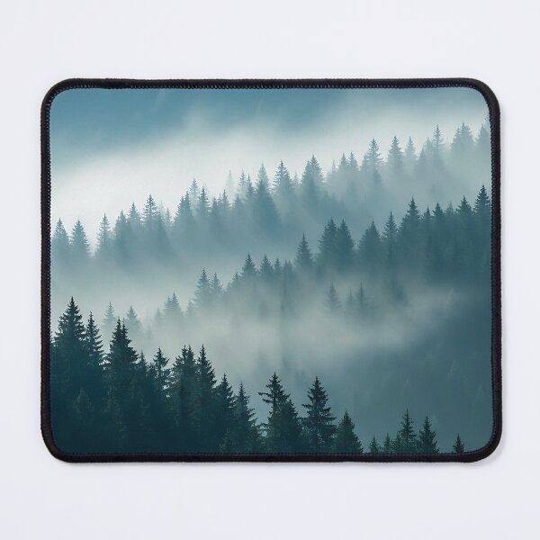 Item preview, foggy forest art misty forest art designed and sold by vogelnerves.