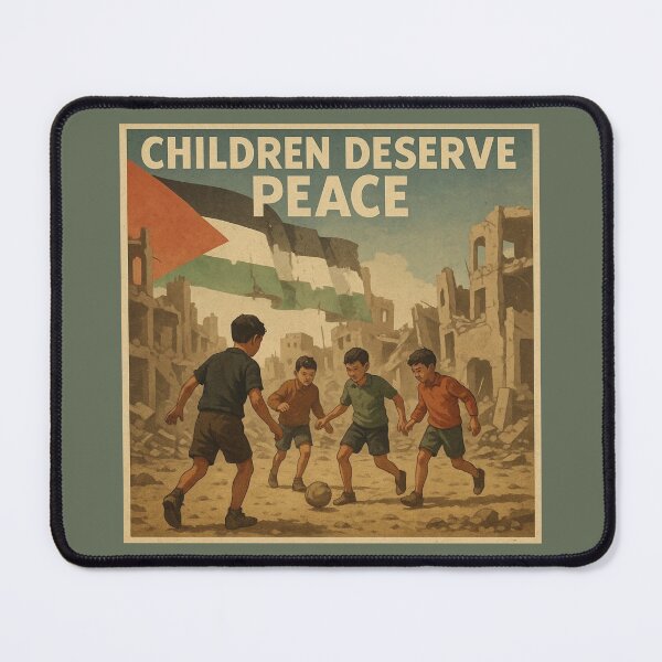 Item preview, Children Deserve Peace Free Palestine Stop Arming Israel Boycott Israel Stop The Genocide Save Gaza designed and sold by Annika Shurafa.