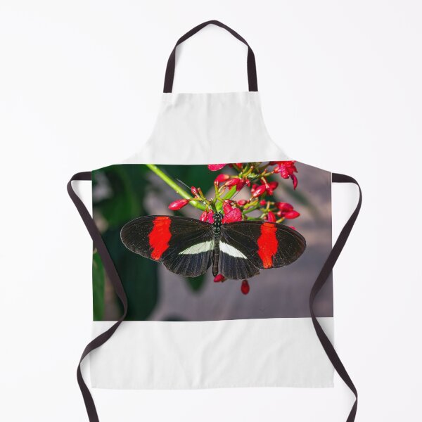 Item preview, Red Postman Butterfly on Red Flowers designed and sold by Peter Milota Studio.