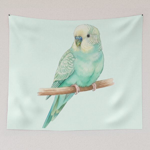 Item preview, Beautiful Aqua Parakeet designed and sold by scicilysimonee.