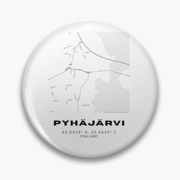 Item preview, Pyhäjärvi Finland Minimalist City Map | Scandinavian Wall Art designed and sold by RM-Journey.