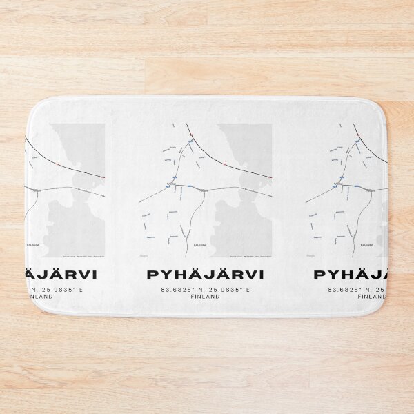 Item preview, Pyhäjärvi Finland Minimalist City Map | Scandinavian Wall Art designed and sold by RM-Journey.