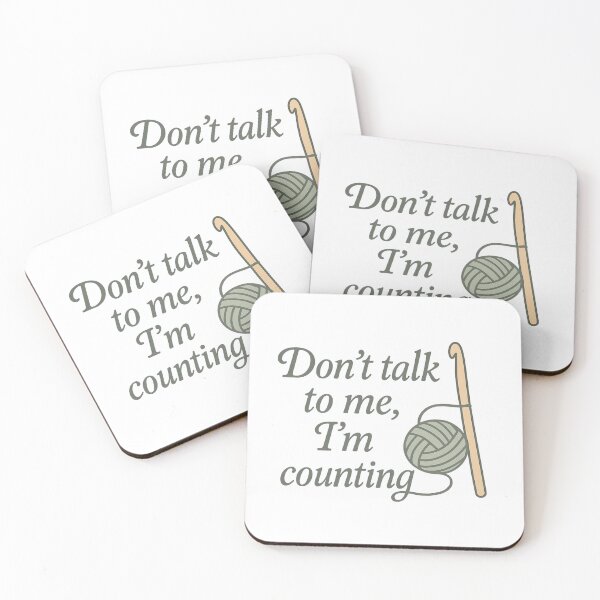 Item preview, Don’t Talk to Me, I’m Counting – Funny Crochet Lover Design designed and sold by Zippitydodads.