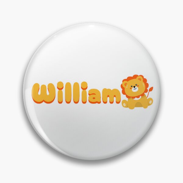 Item preview, William (Lion) Name Sticker designed and sold by pikes84.