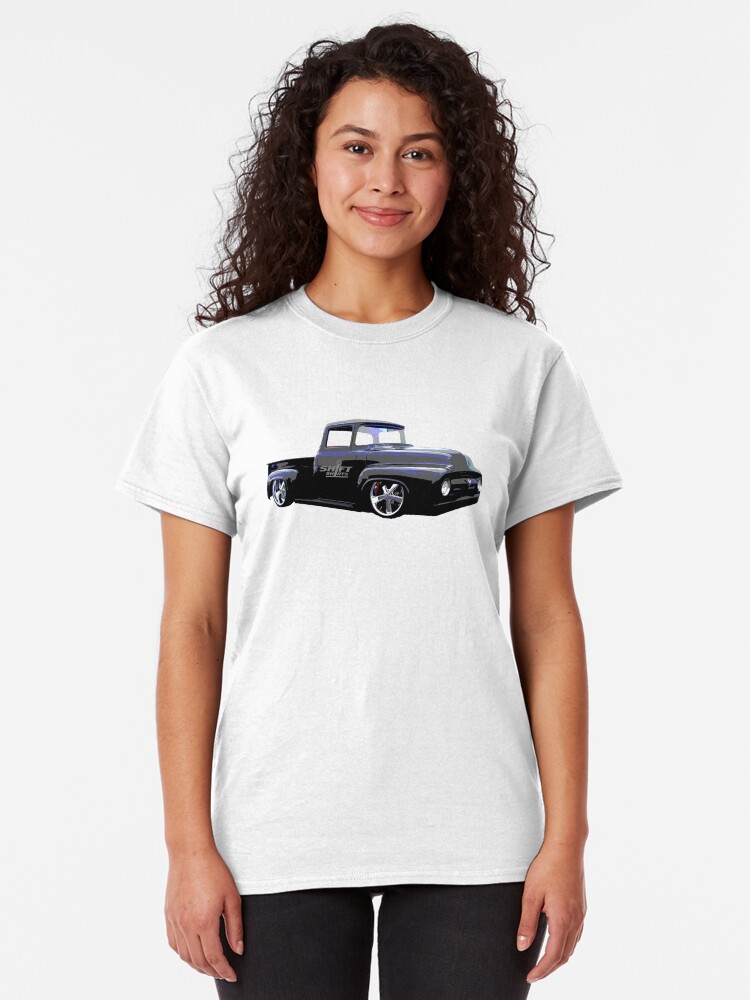 Alternate view of Shift Shirts Masses - Ford 67 F100 Pickup Inspired Classic T-Shirt