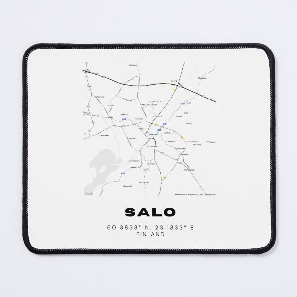 Item preview, Salo Finland Minimalist Map Poster | Scandinavian Travel Decor designed and sold by RM-Journey.