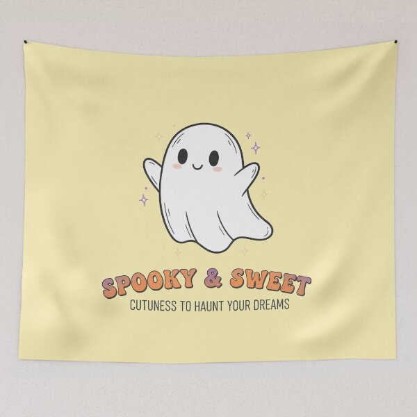 Item preview, Spooky & Sweet Cute Ghost Sticker designed and sold by cozy corner co. .