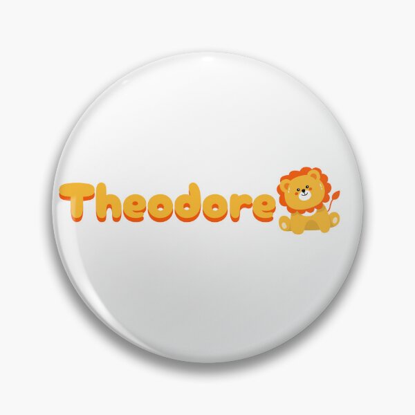 Item preview, Theodore (Lion) Name Sticker designed and sold by pikes84.