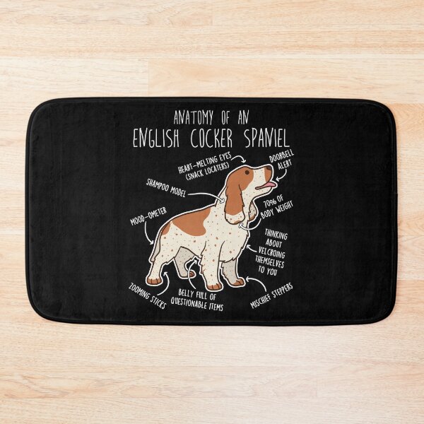 Item preview, Orange Roan English Cocker Spaniel Dog Anatomy designed and sold by Clara Hollins.