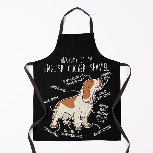 Item preview, Orange Roan English Cocker Spaniel Dog Anatomy designed and sold by Clara Hollins.