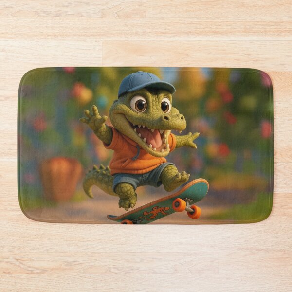 Item preview, Skater Nile Crocodile designed and sold by Sillytoe.