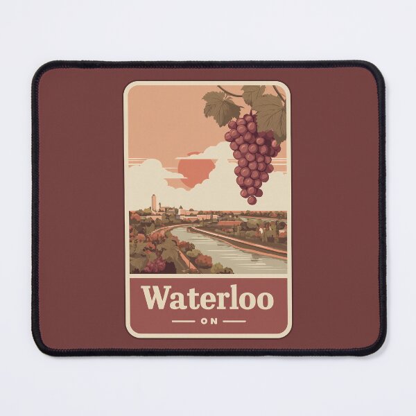 Item preview, Waterloo ON River & Grapevine Travel Art Print Ontario Canada designed and sold by meganohm.