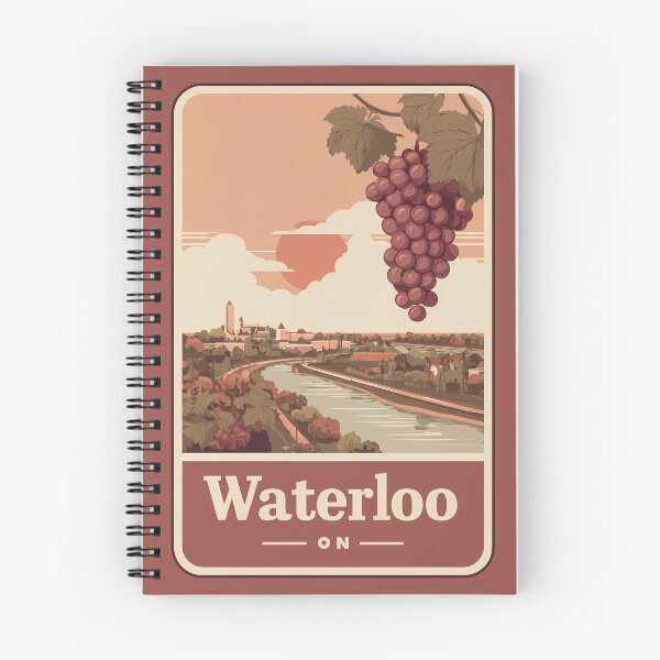 Item preview, Waterloo ON River & Grapevine Travel Art Print Ontario Canada designed and sold by meganohm.