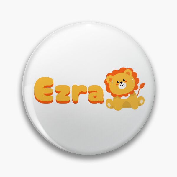 Item preview, Ezra (Lion) Name Sticker designed and sold by pikes84.