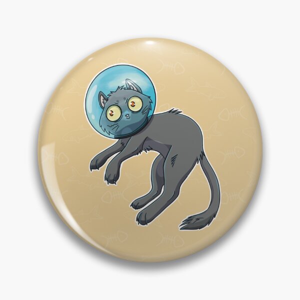 Item preview, Fishy Fishbowl Gray Kitty designed and sold by BraveBirdy.