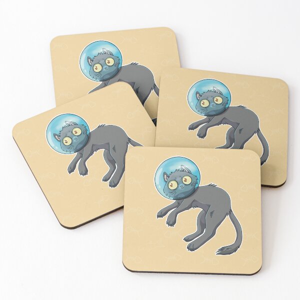Item preview, Fishy Fishbowl Gray Kitty designed and sold by BraveBirdy.