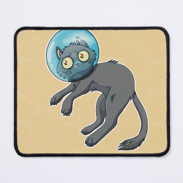 Item preview, Fishy Fishbowl Gray Kitty designed and sold by BraveBirdy.
