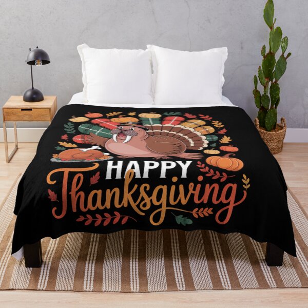 Item preview, Happy Thanksgiving Cute Walrus Cosplay Turkey With Dinner designed and sold by LeeEvans222.