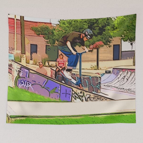 Item preview, The Nosedive Landing - Scooter Rider Trick designed and sold by NaturePrints.