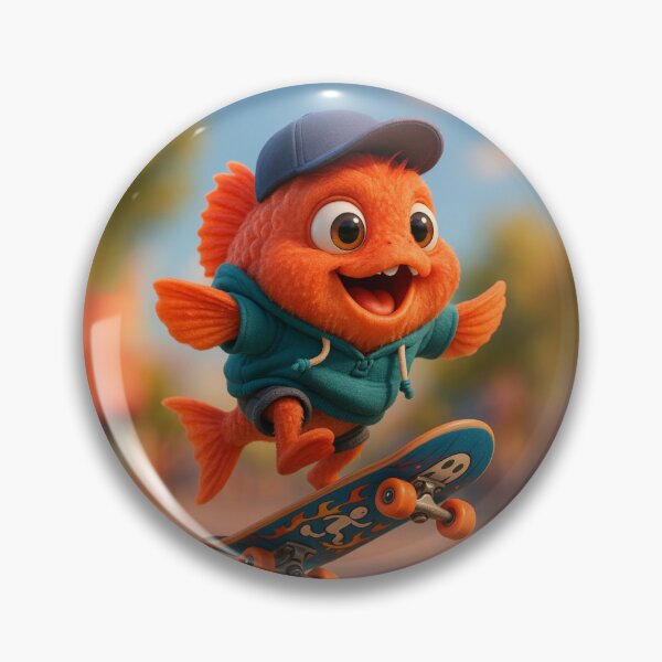 Item preview, Skater Orange Roughy Fish designed and sold by Sillytoe.
