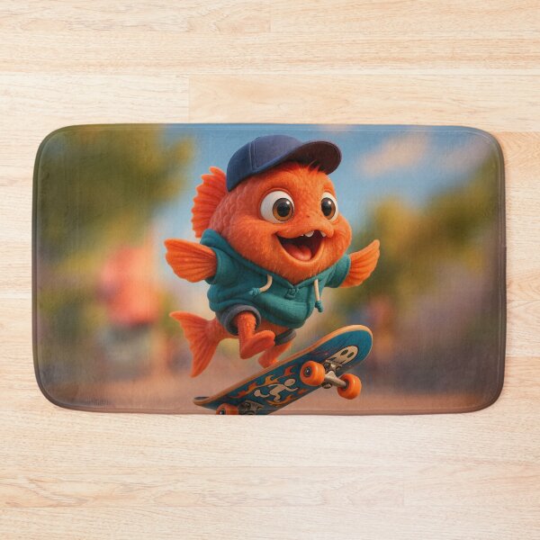 Item preview, Skater Orange Roughy Fish designed and sold by Sillytoe.