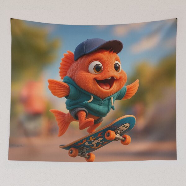 Item preview, Skater Orange Roughy Fish designed and sold by Sillytoe.