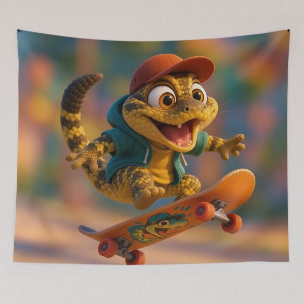 Item preview, Skater Ornate Black-Tailed Rattlesnake designed and sold by Sillytoe.
