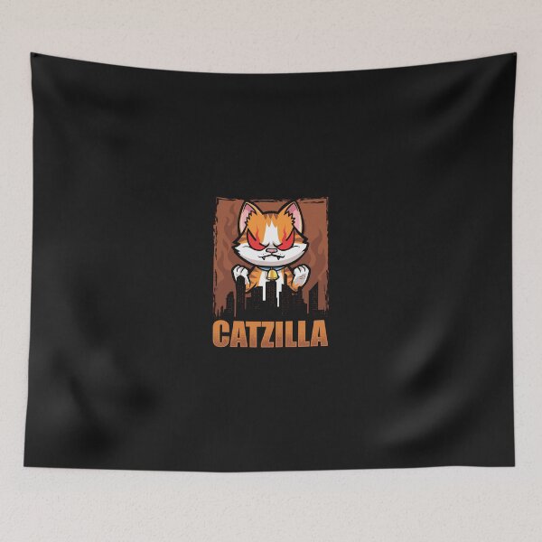 Item preview, Catzilla Japanese Anime Cat  designed and sold by cawtoon.