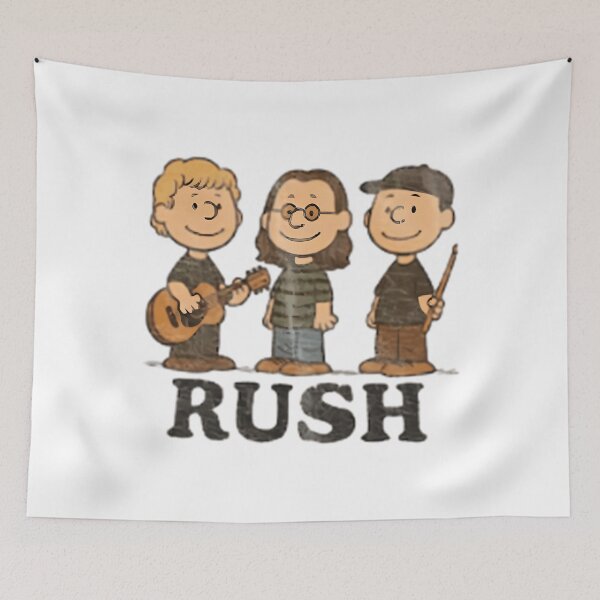 Item preview, rush band peanuts style vintage rock band cartoon rush fan girl designed and sold by YvonPlante.