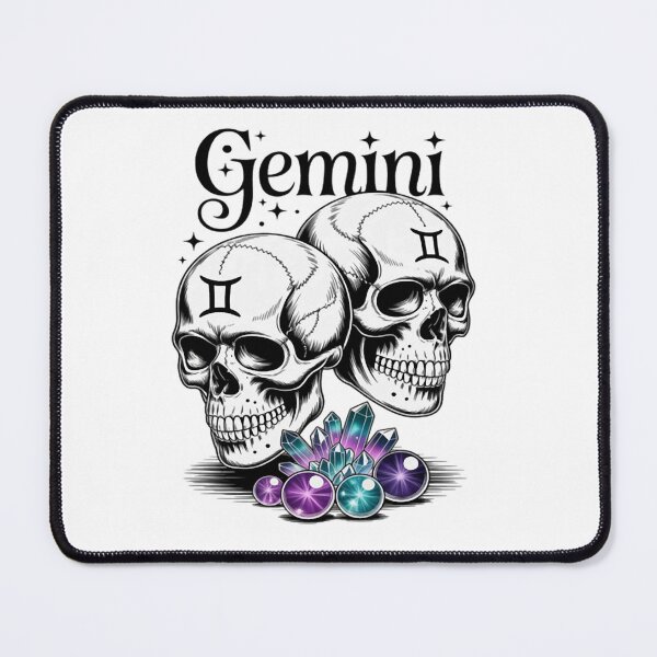 Item preview, Gemini Witchcraft Zodiac Signs Skull Constellation designed and sold by Vastingan.