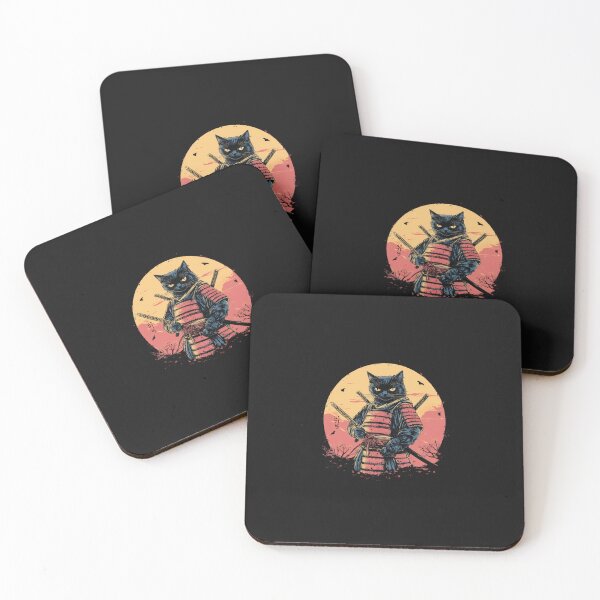 Item preview, Samurai Cat Retro Vintage Tee Warrior Japanese Art Ukiyo-E designed and sold by cawtoon.